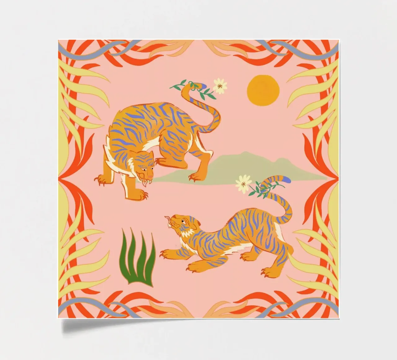 Roaring Playmates stickervel van Arty Guava