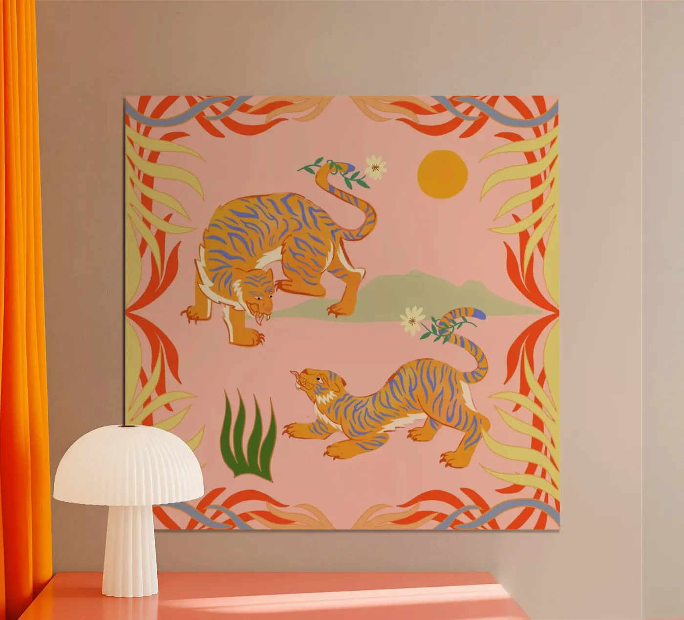 Roaring Playmates poster van Arty Guava