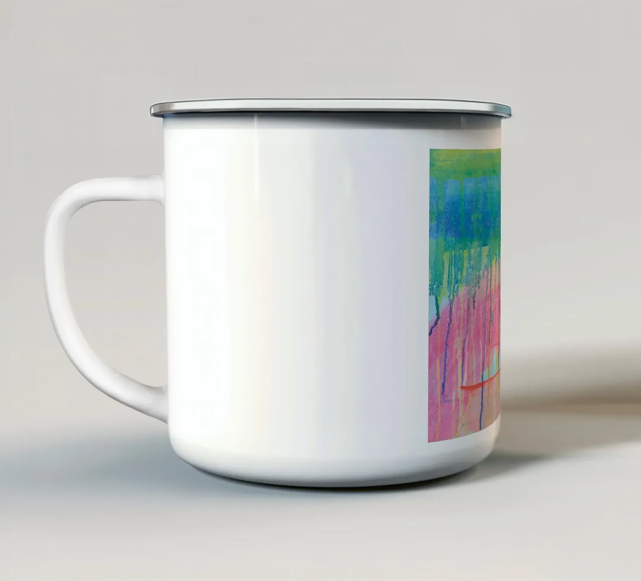 Shifting Colours No2 enamel mug by PeHa - ART
