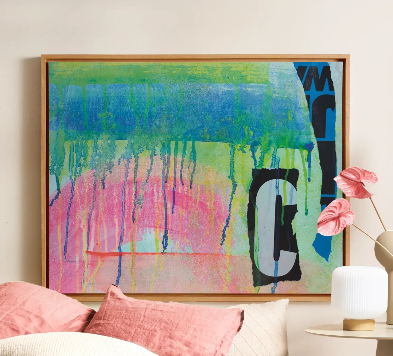 Shifting Colours No2 tela con Cornice a cassetta da PeHa - ART