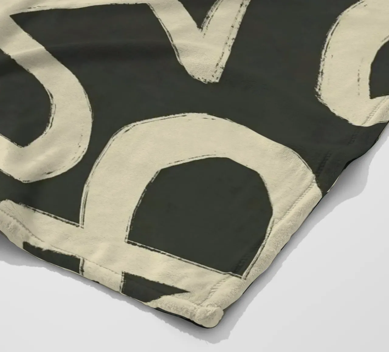 Modello astratto di labirinto line art coperta in pile da Little Dean