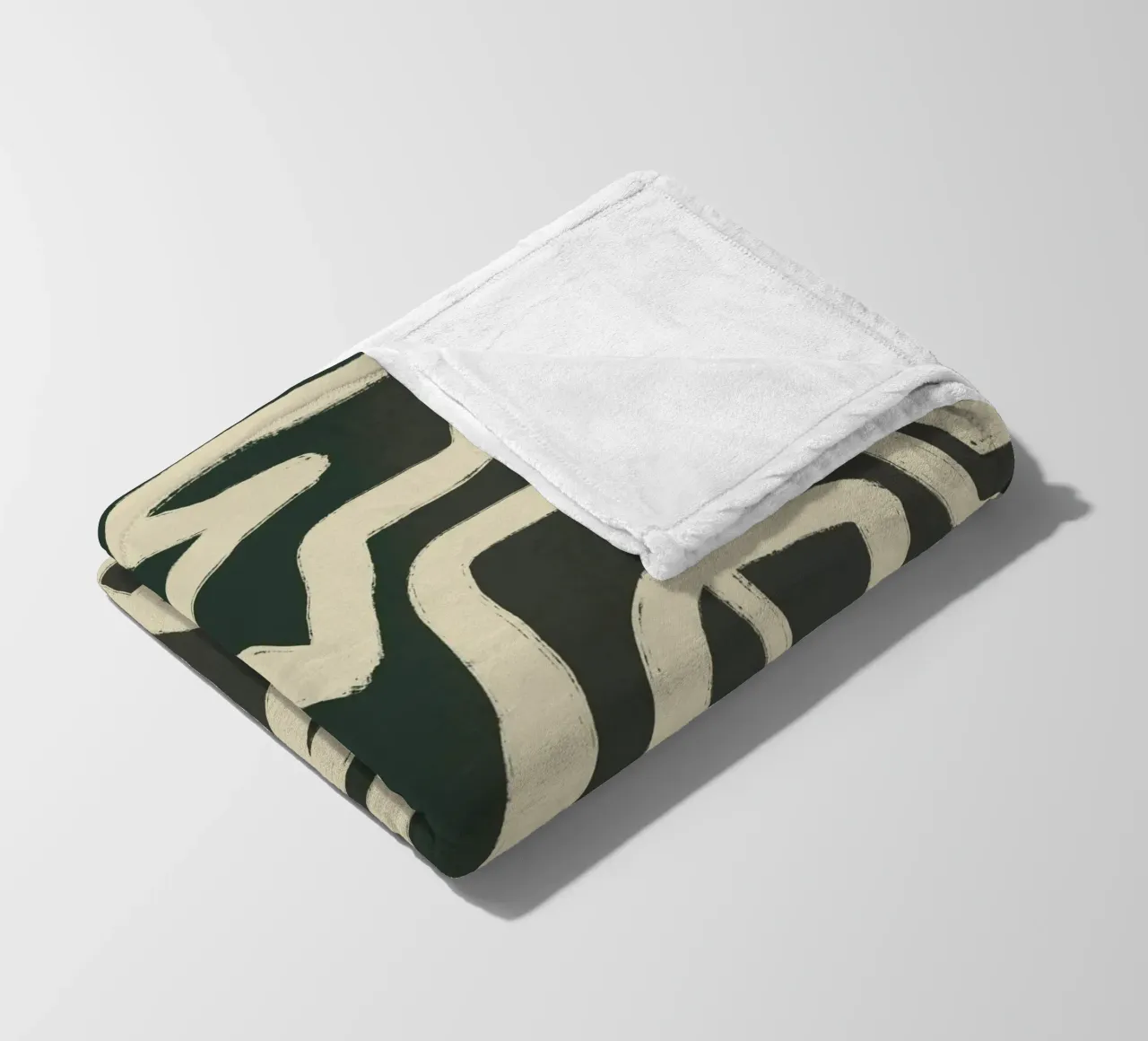 Modello astratto di labirinto line art coperta in pile da Little Dean