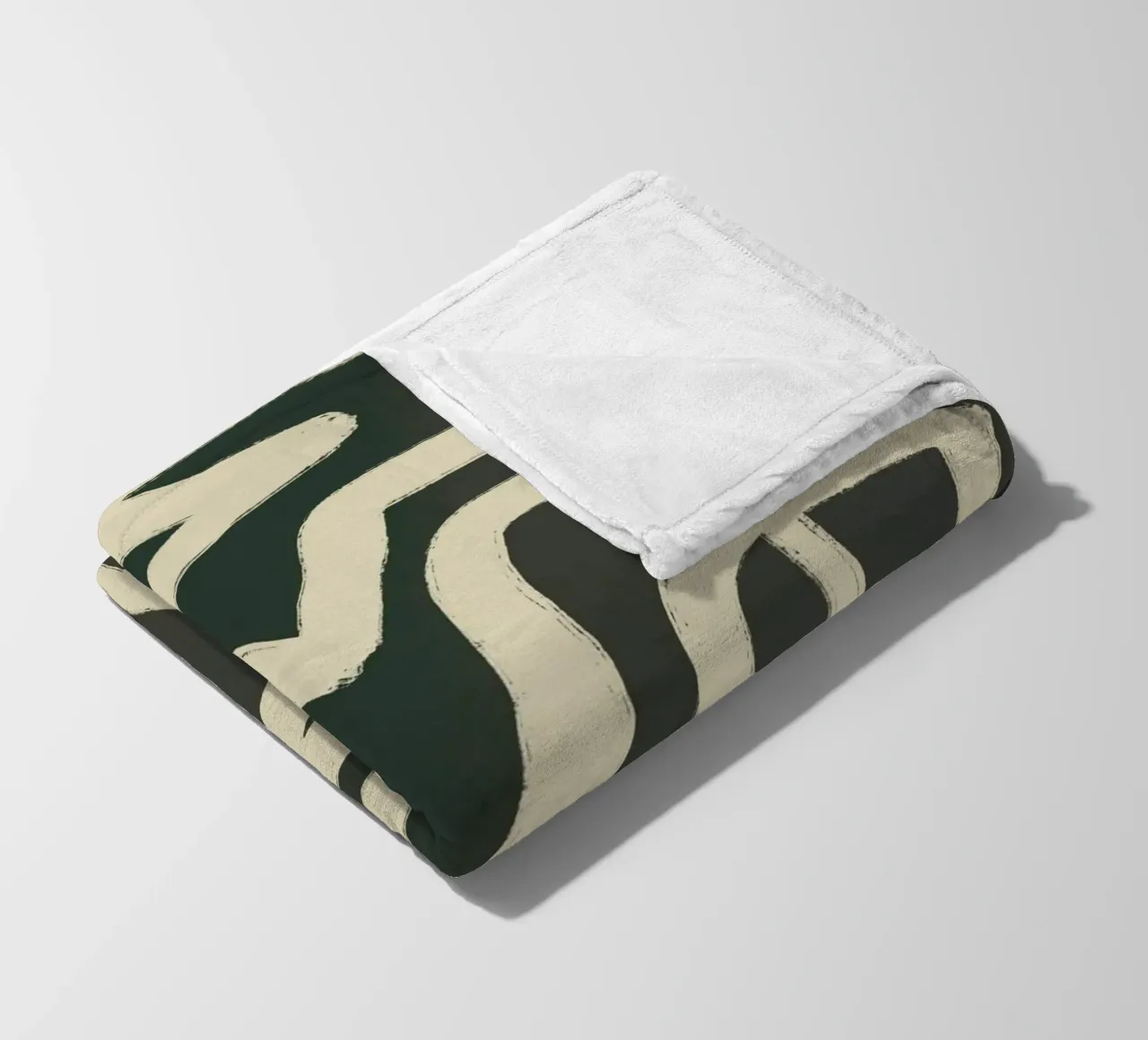Modello astratto di labirinto line art coperta in pile da Little Dean