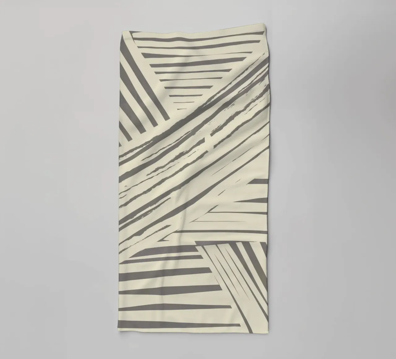 Motivo a righe diagonali grigie asciugamano da bagno da Little Dean