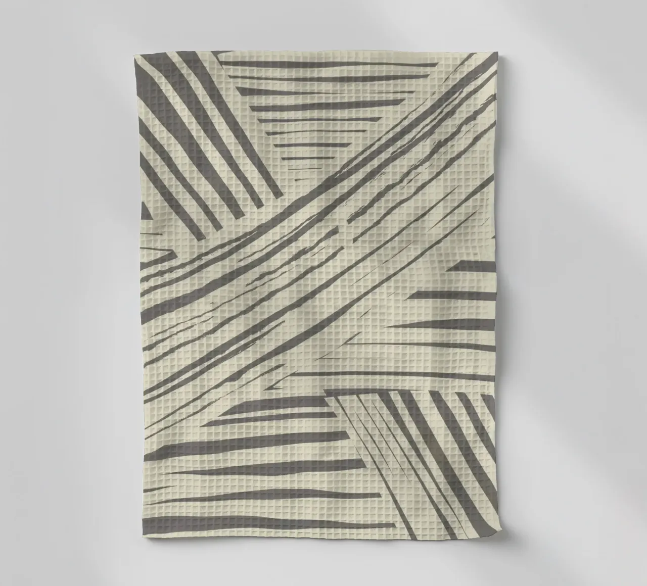 Graues Diagonalstreifenmuster Geschirrtuch von Little Dean