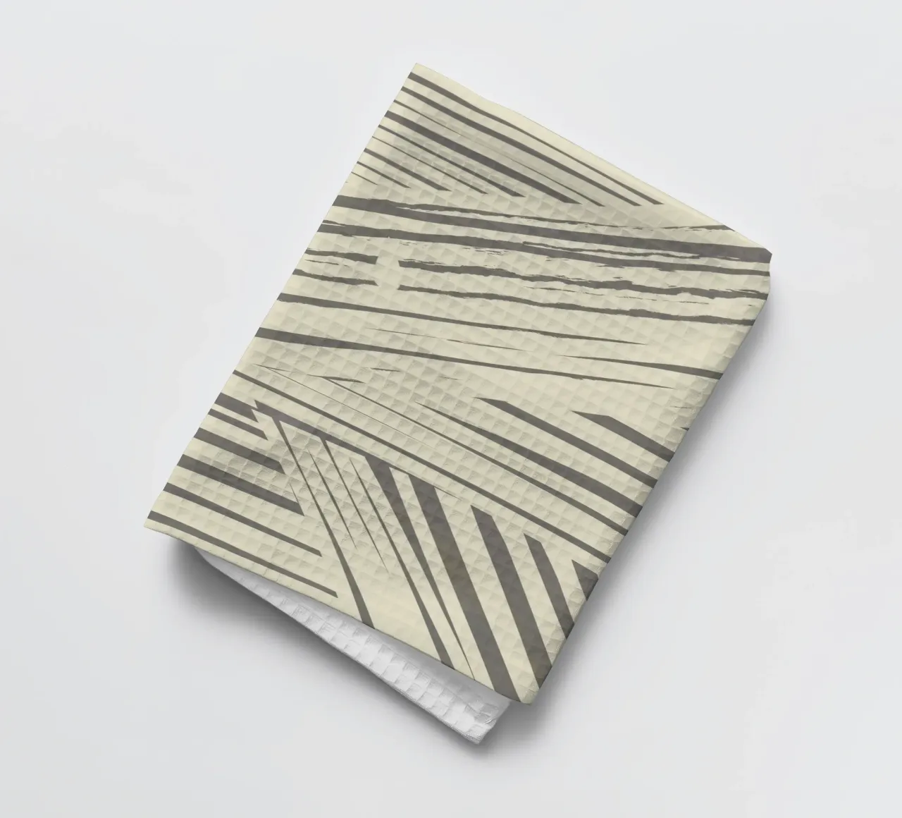 Graues Diagonalstreifenmuster Geschirrtuch von Little Dean