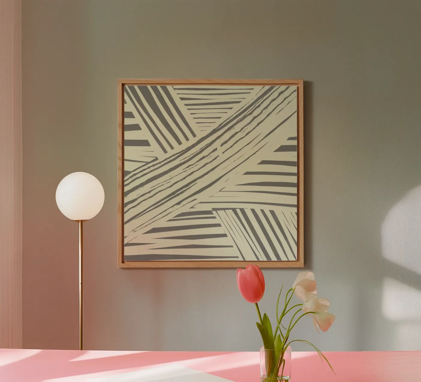 Grey diagonal stripe pattern forex plate by Little Dean