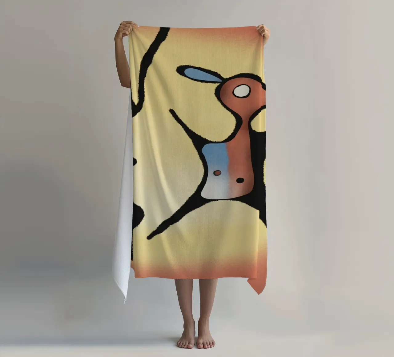 Flying squirrel beach towel by Little Dean