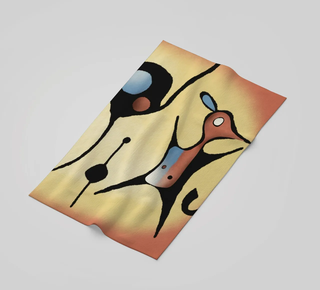Flying squirrel beach towel by Little Dean