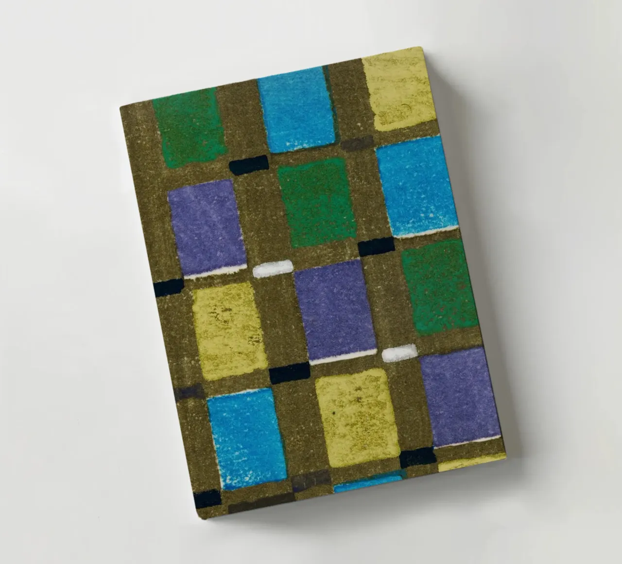 Vintage woodblock print of Japanese textile squares diario da vintageshop