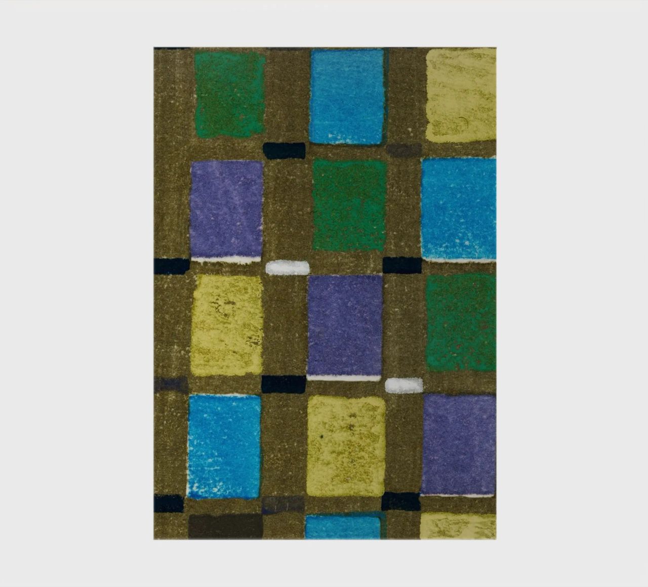 Vintage woodblock print of Japanese textile squares notebook by vintageshop