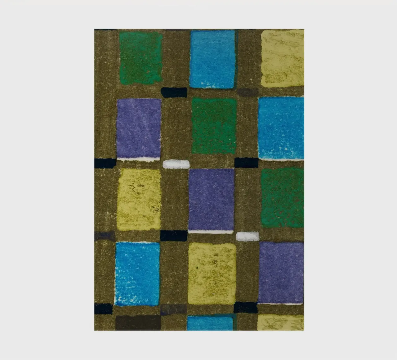 Vintage woodblock print of Japanese textile squares diario da vintageshop
