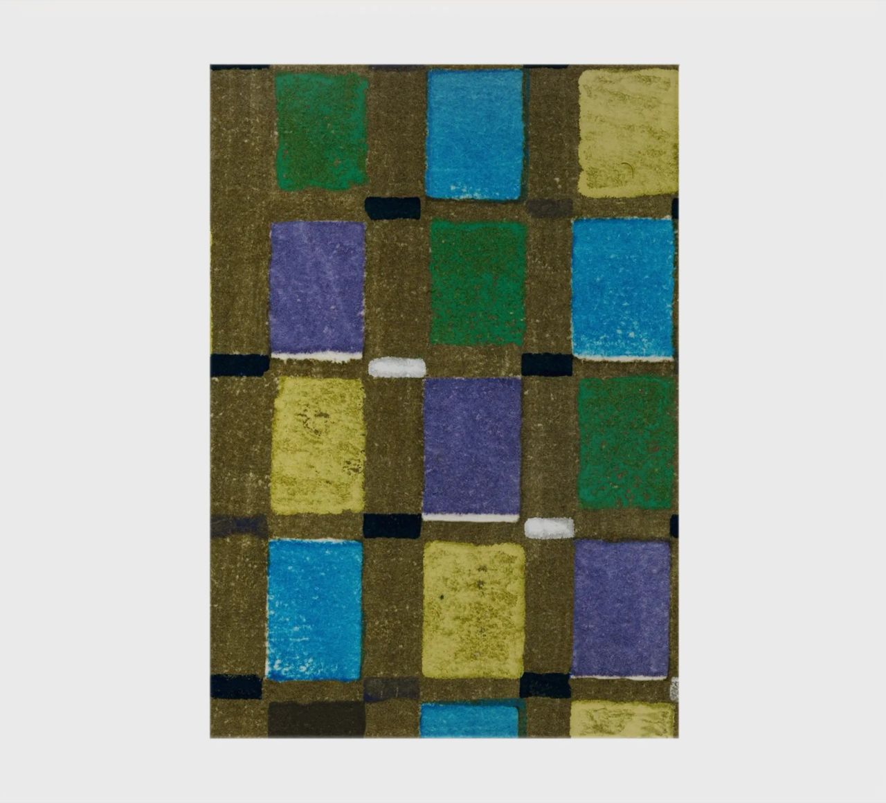 Vintage woodblock print of Japanese textile squares notebook by vintageshop