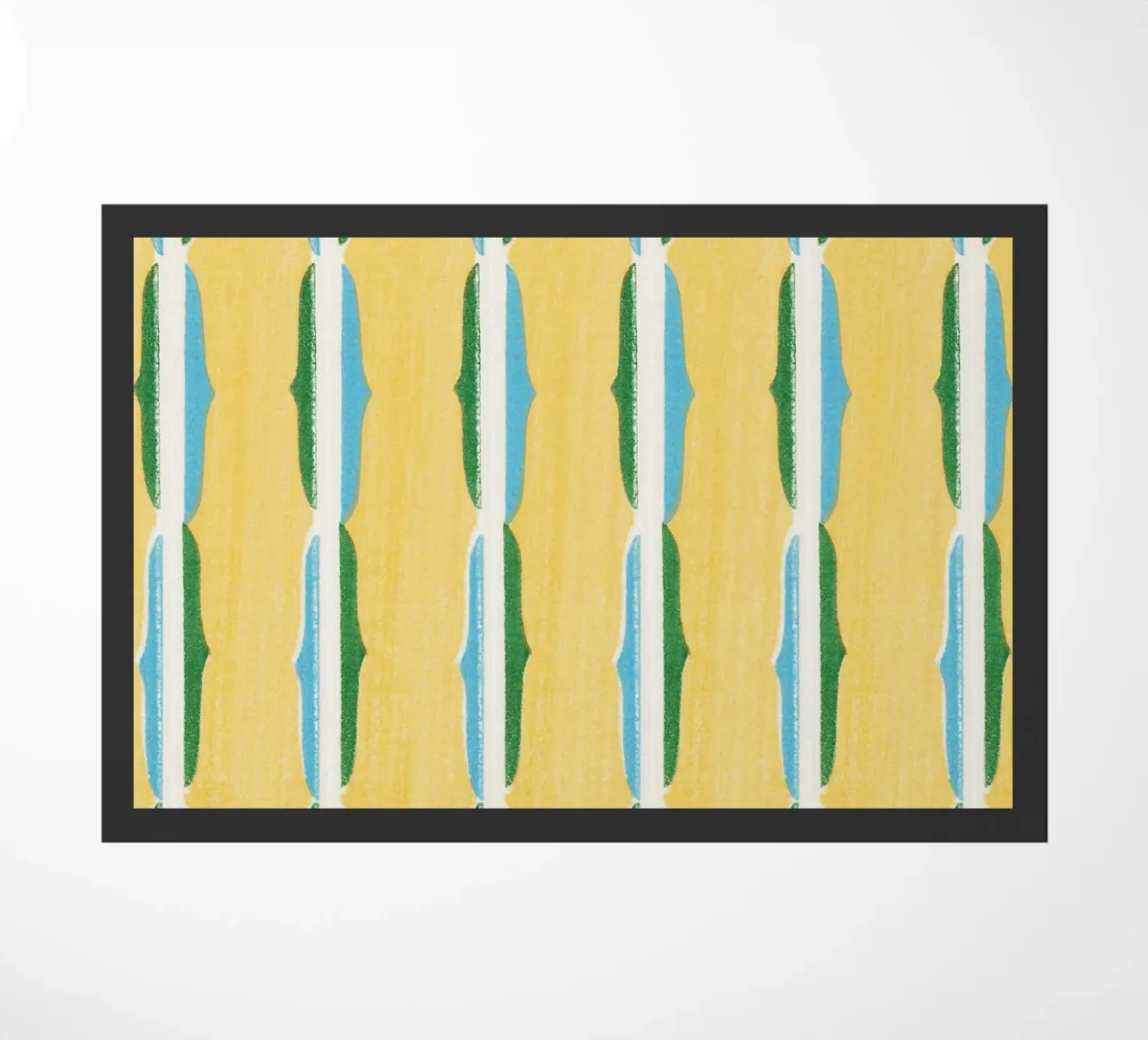 Vintage woodblock print of Japanese textile zerbino da vintageshop