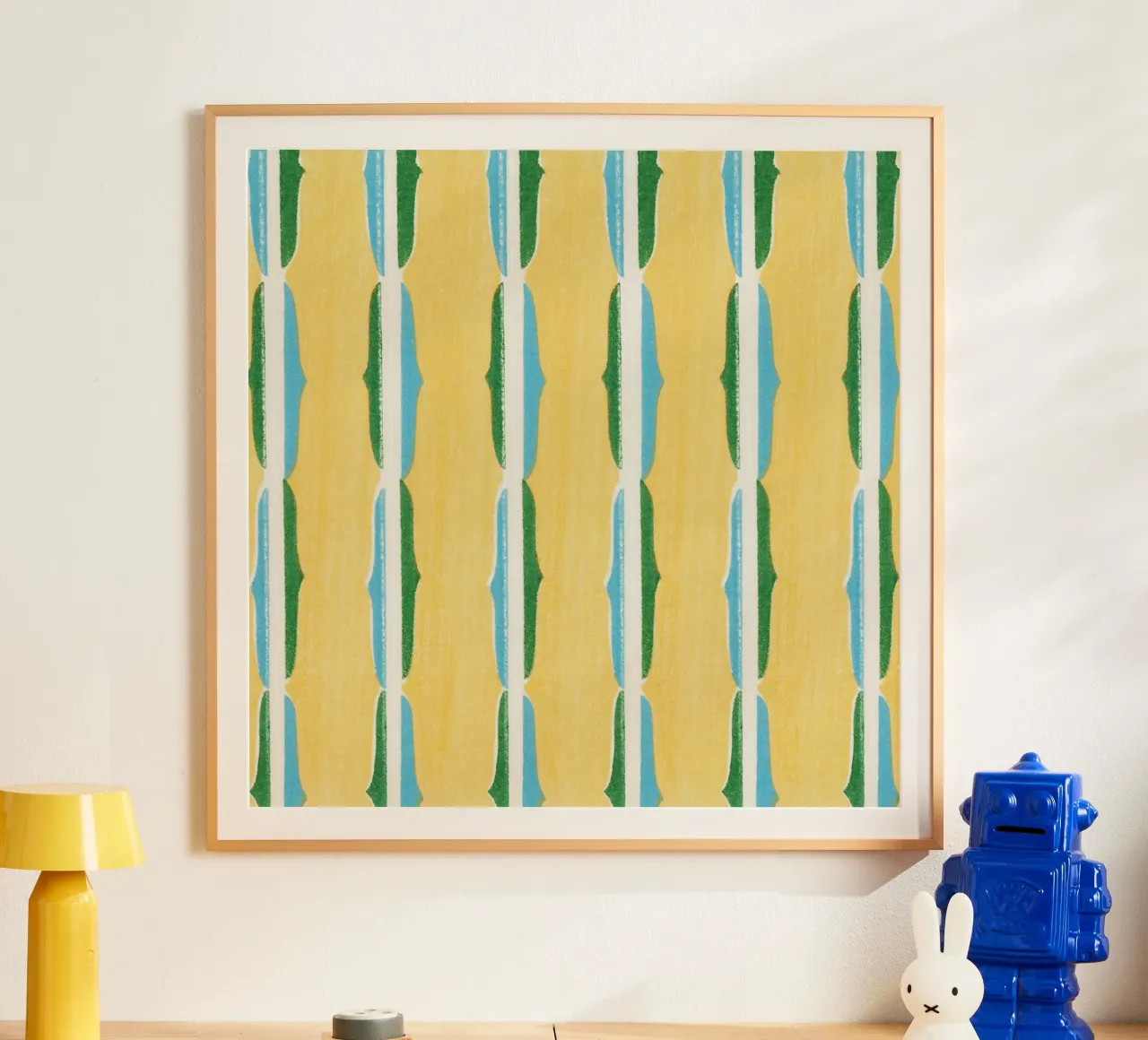 Vintage woodblock print of Japanese textile poster da vintageshop