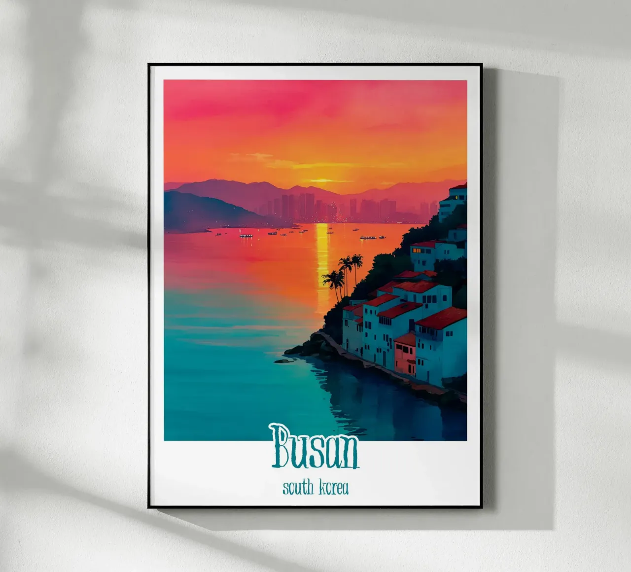 Affiche Busan, Corée du Sud plexiglas de Frame the World
