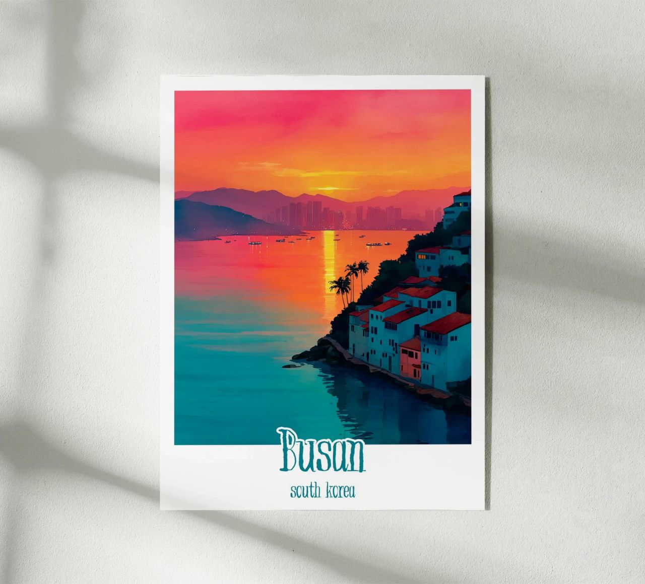 Manifesto di Busan, Corea del Sud plexiglass da Frame the World