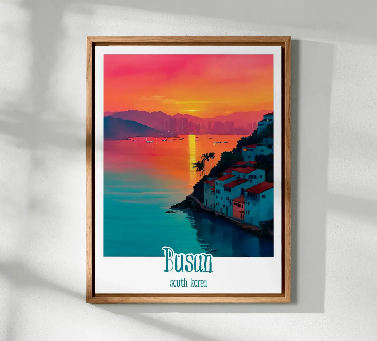 Cartel de Busan, Corea del Sur aluminio dibond de Frame the World