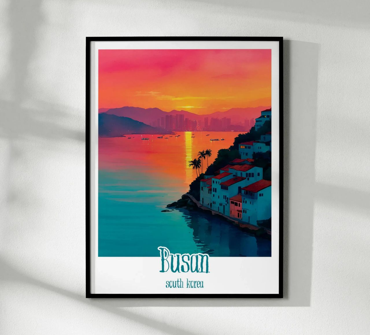 Manifesto di Busan, Corea del Sud poster da Frame the World