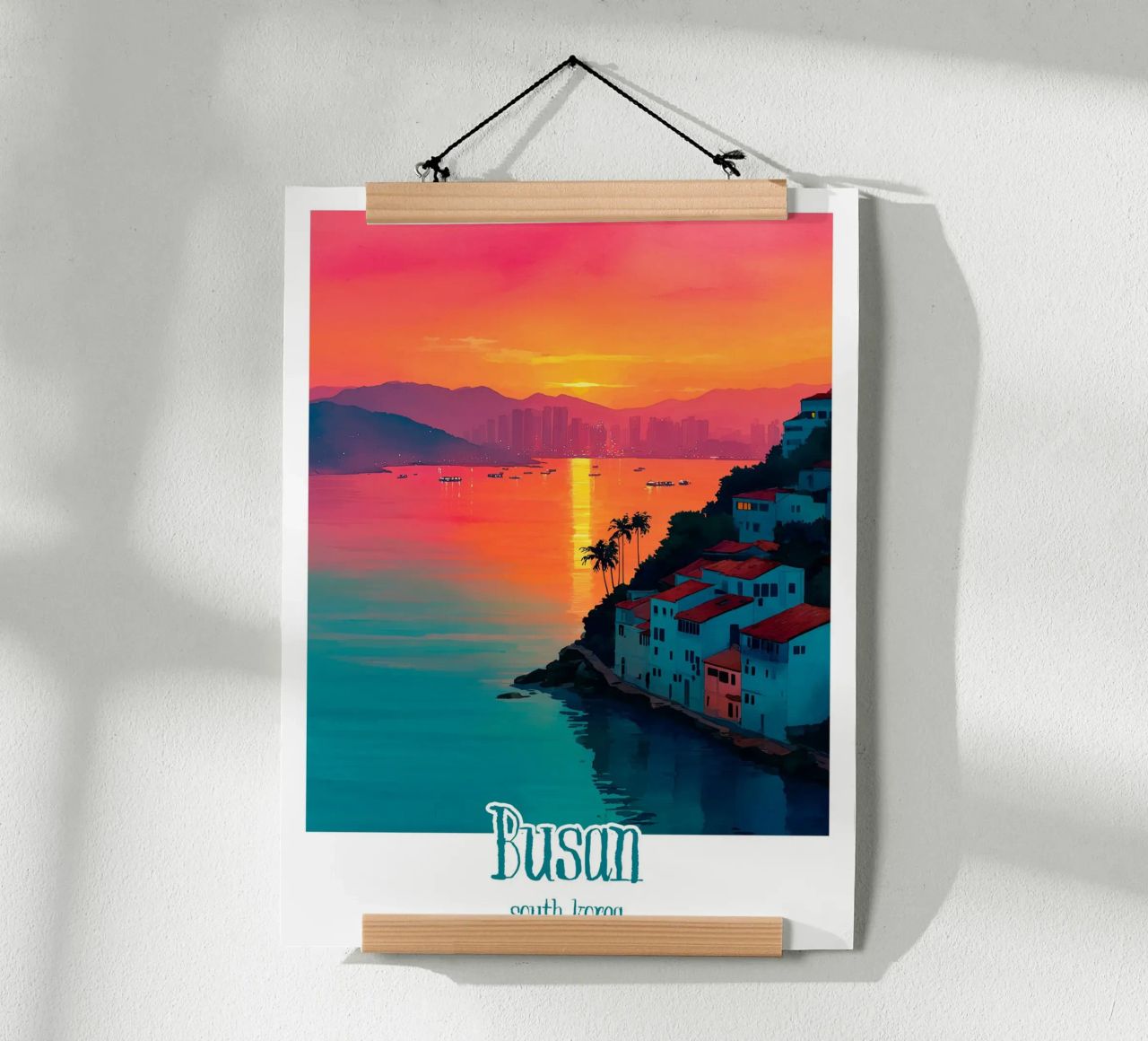 Manifesto di Busan, Corea del Sud poster da Frame the World