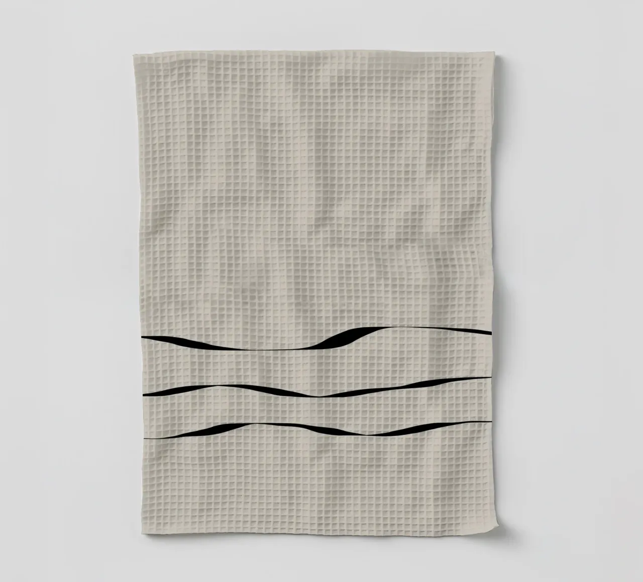 Japanese minimalist artwork with three black lines canovaccio da cucina da Imaginative