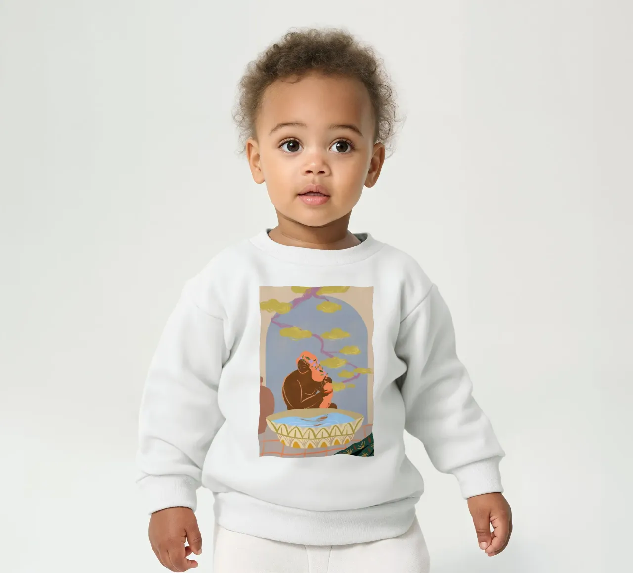 Reflection felpa neonato da Arty Guava