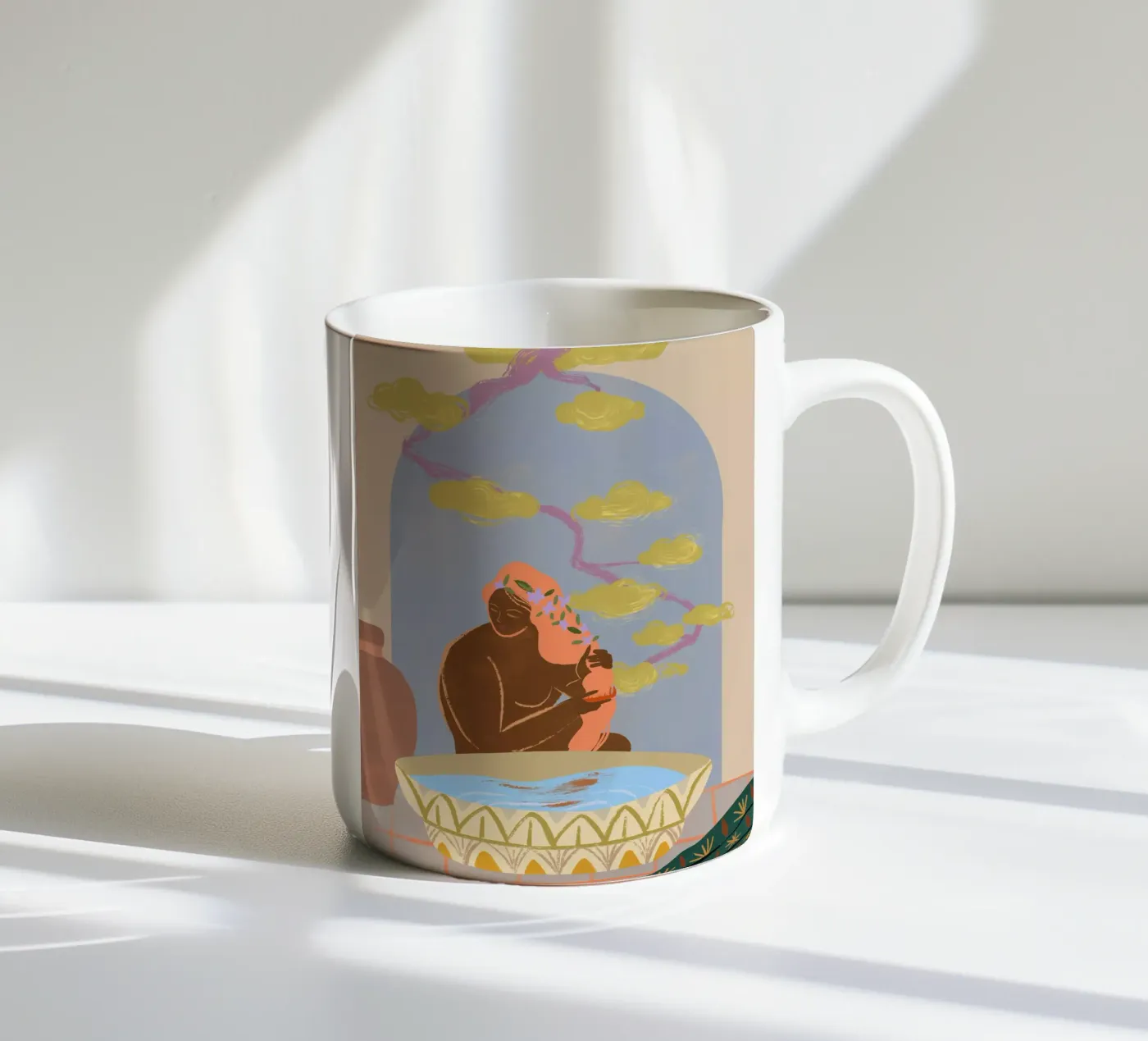 Reflection ceramic mug by Arty Guava