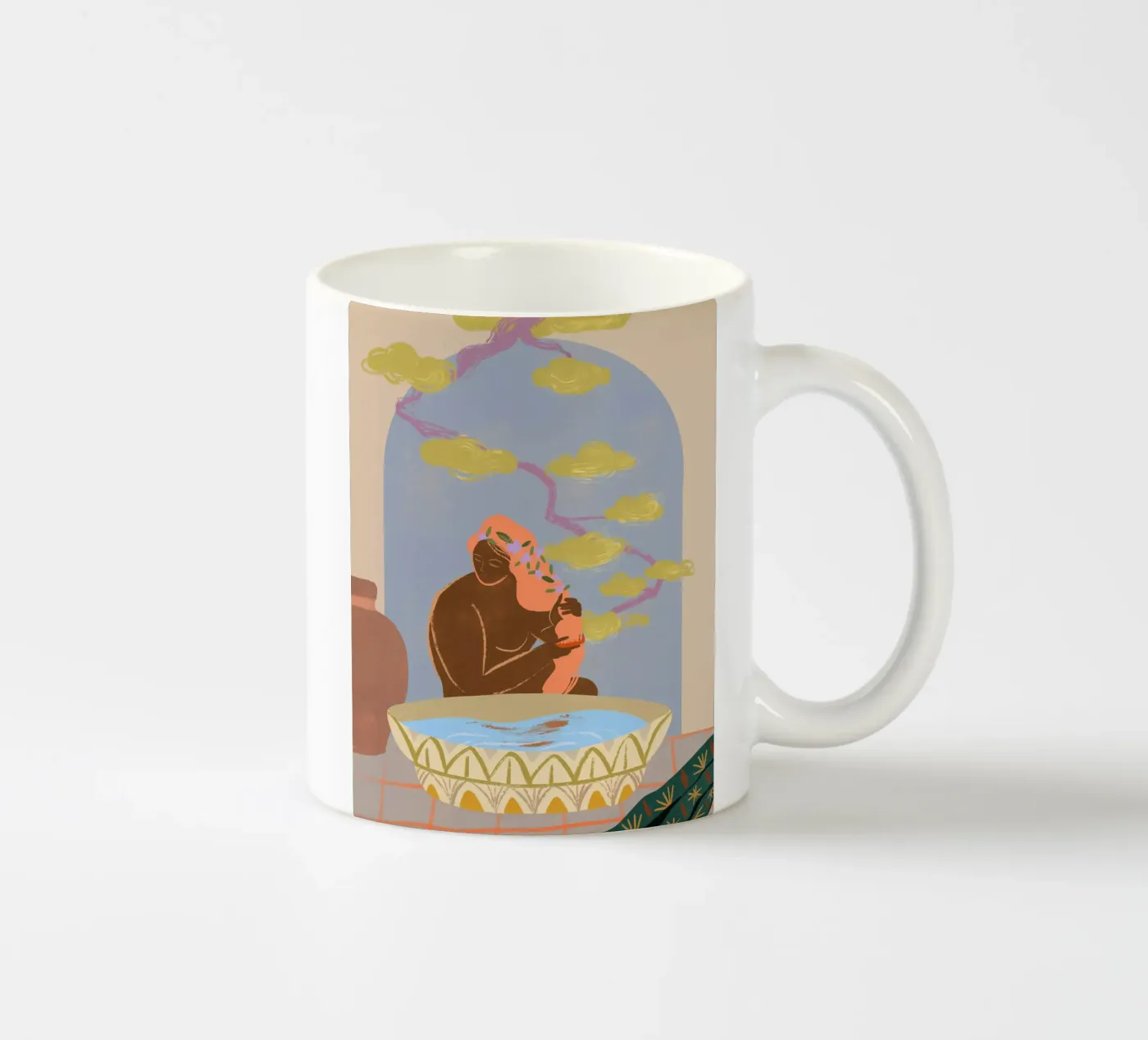 Reflection ceramic mug by Arty Guava