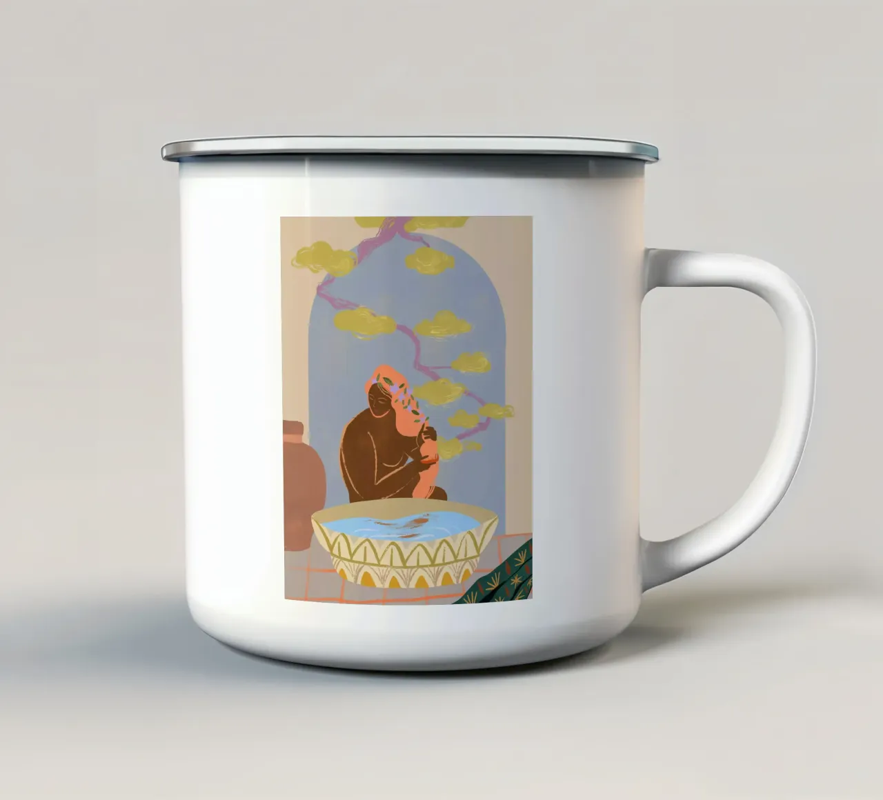 Reflection tazza in smalto da Arty Guava