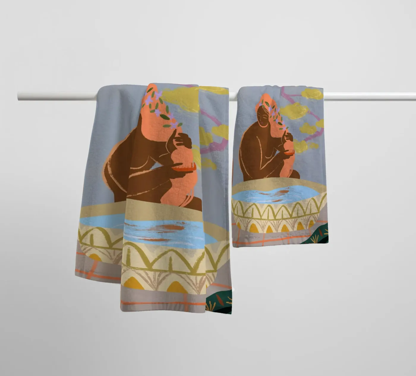 Reflection badhanddoek van Arty Guava
