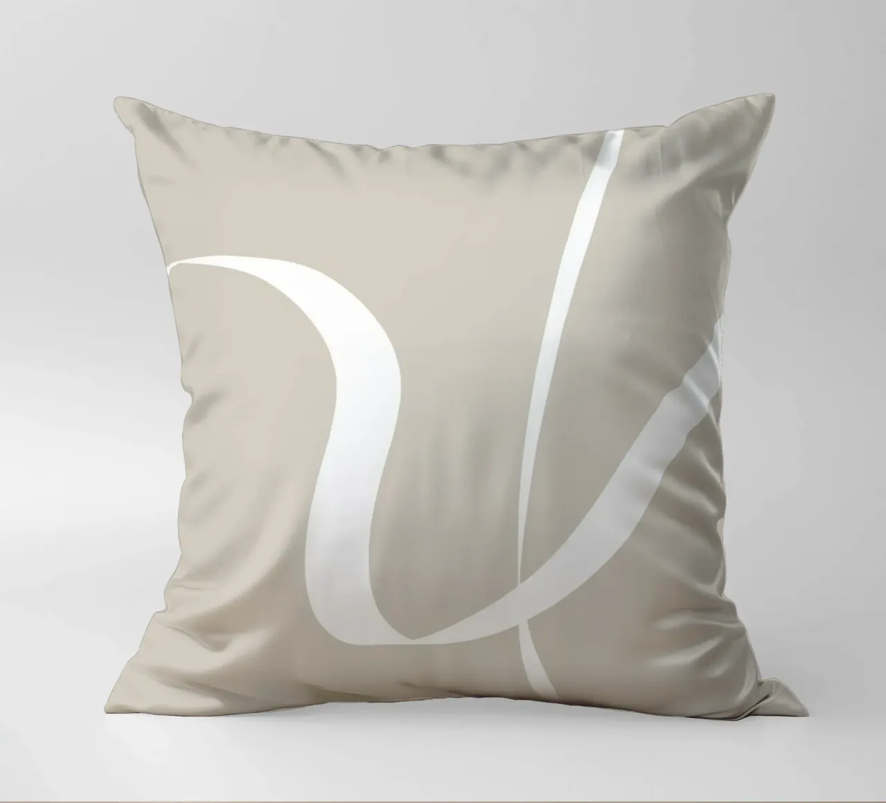 Japandi minimalist artwork with graceful lines cuscino da Imaginative