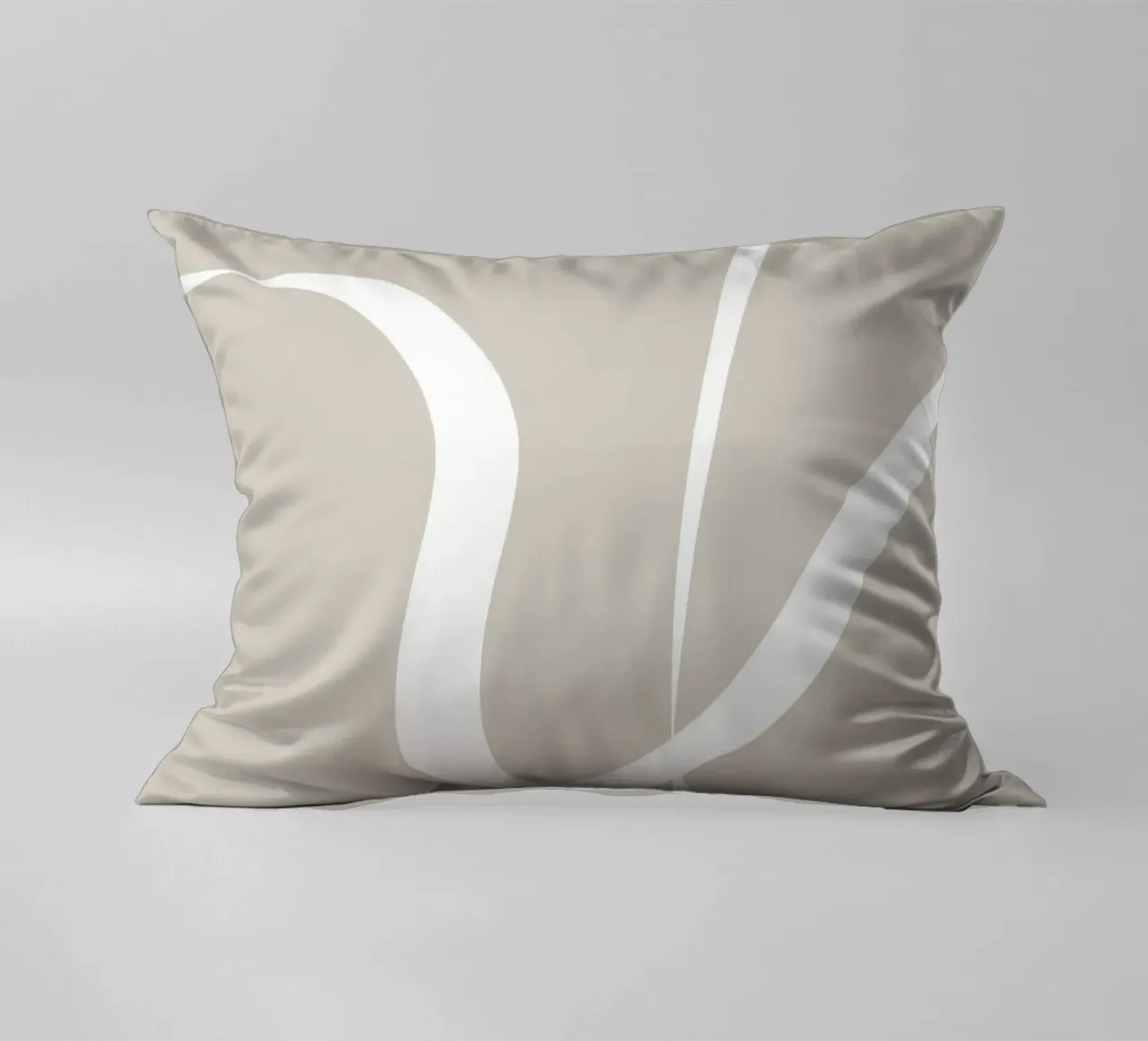 Japandi minimalist artwork with graceful lines cuscino da Imaginative