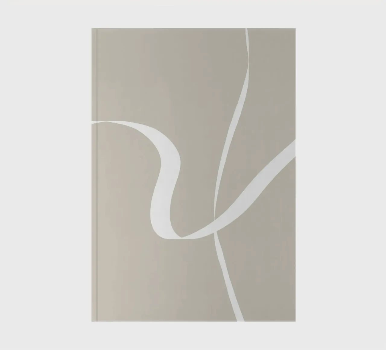 Japandi minimalist artwork with graceful lines diario da Imaginative