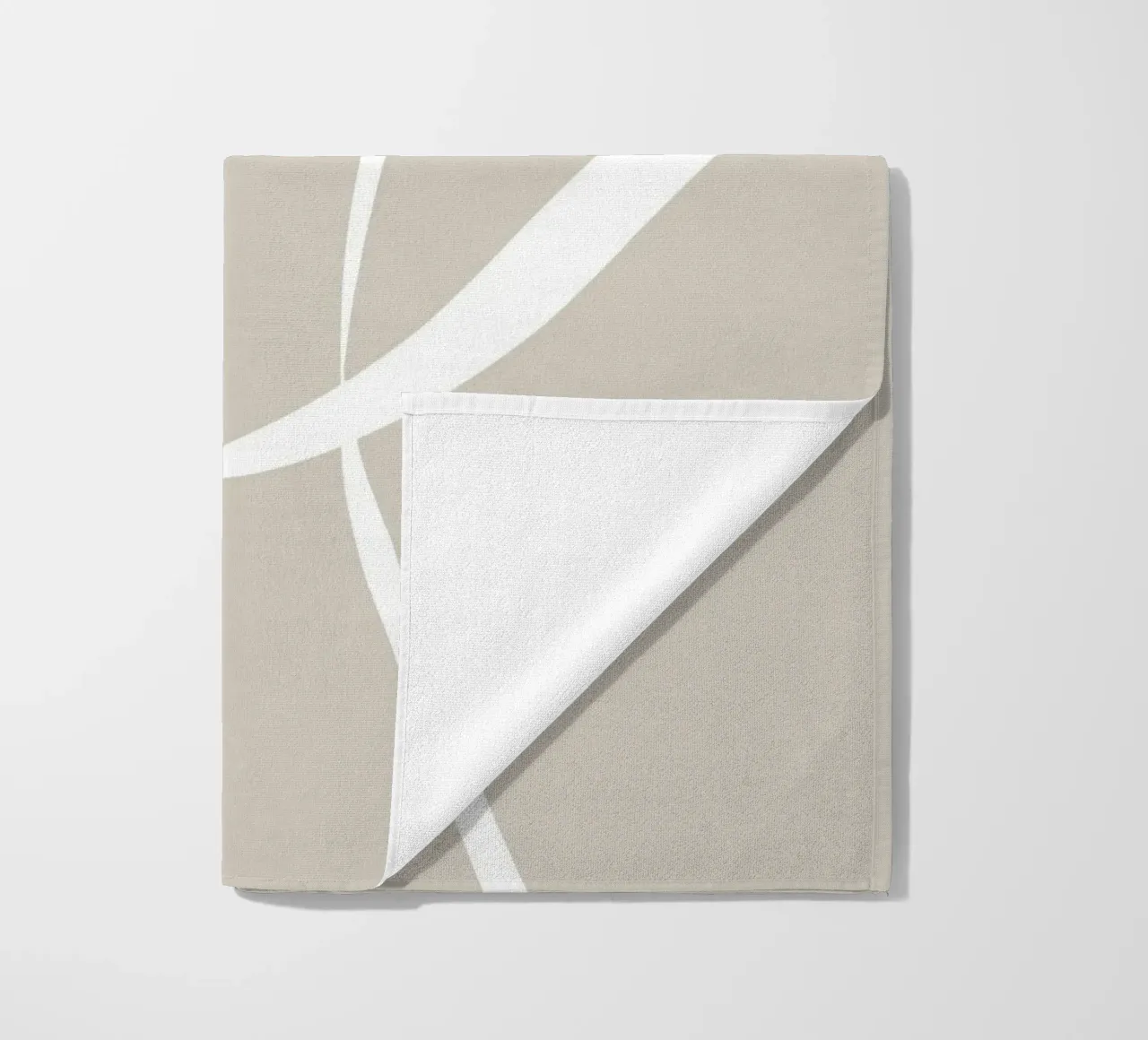 Japandi minimalist artwork with graceful lines telo mare da Imaginative