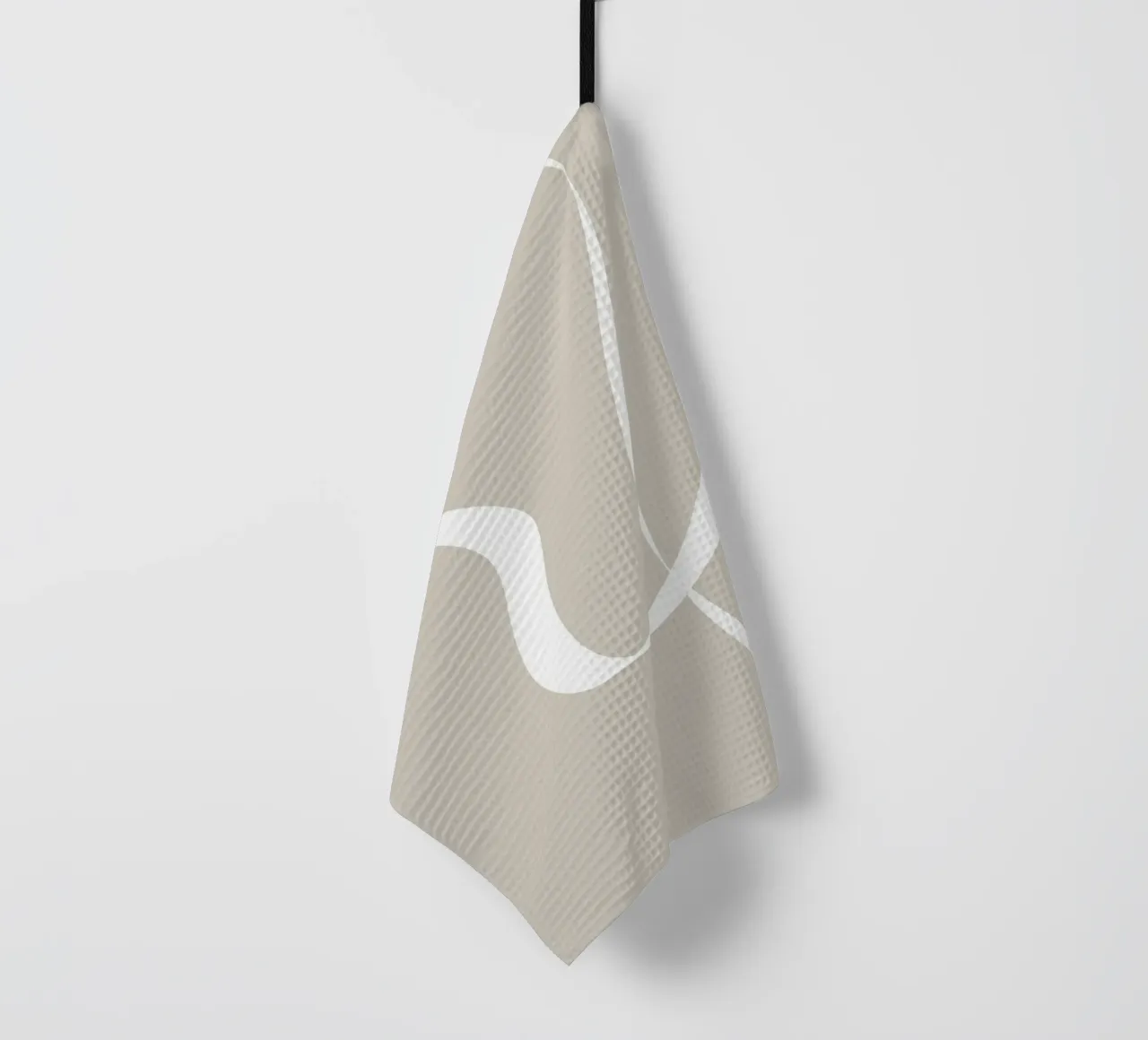Japandi minimalist artwork with graceful lines canovaccio da cucina da Imaginative