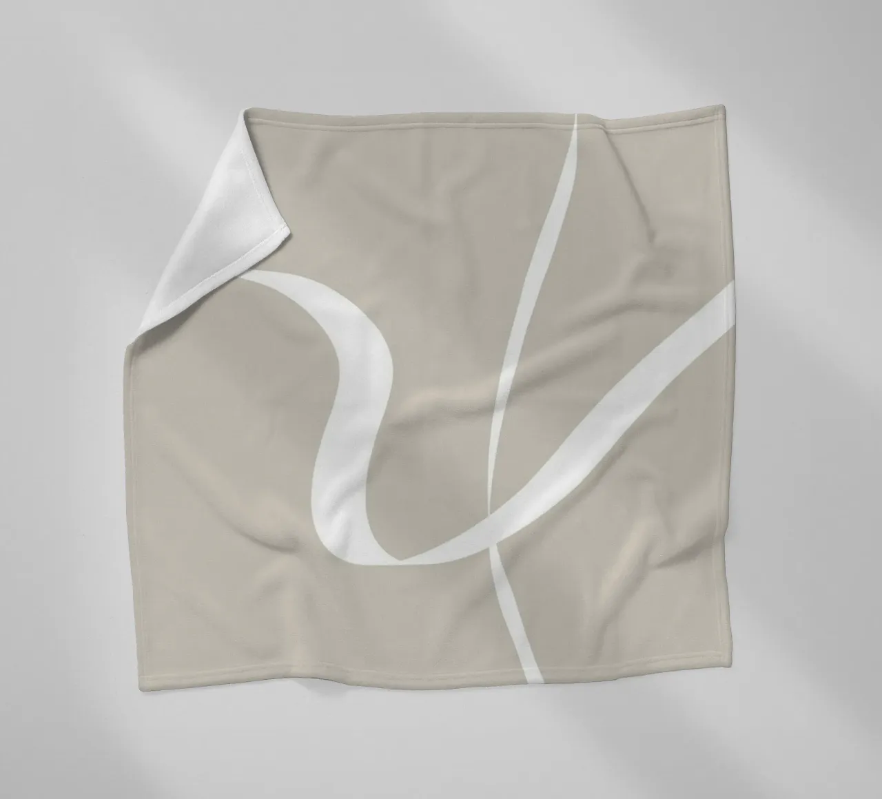 Japandi minimalist artwork with graceful lines coperta in pile da Imaginative