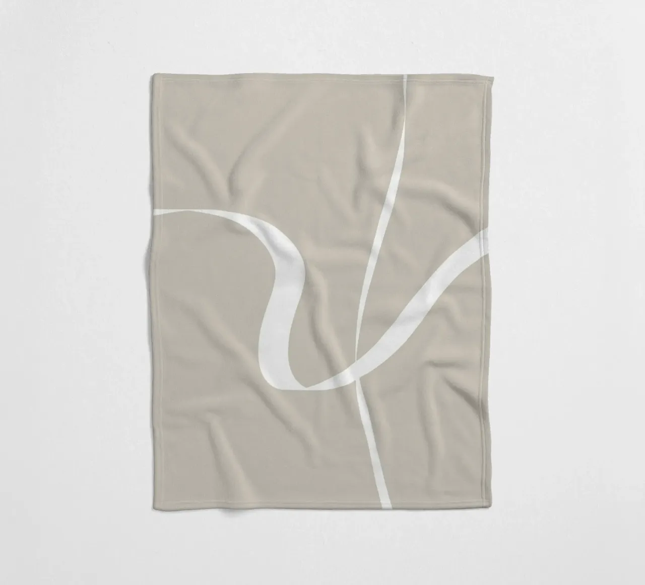 Japandi minimalist artwork with graceful lines coperta in pile da Imaginative