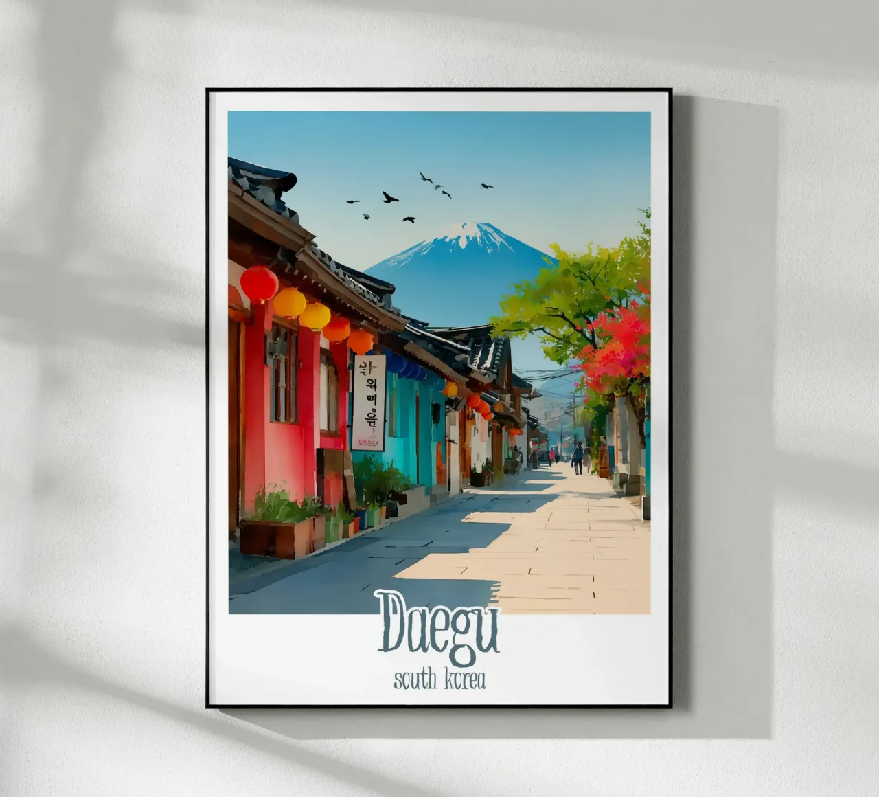 Poster Daegu, Corea del Sud plexiglass da Frame the World