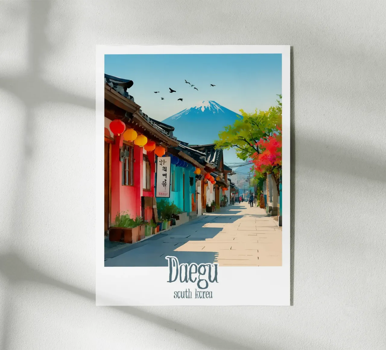 Poster Daegu, Corea del Sud plexiglass da Frame the World