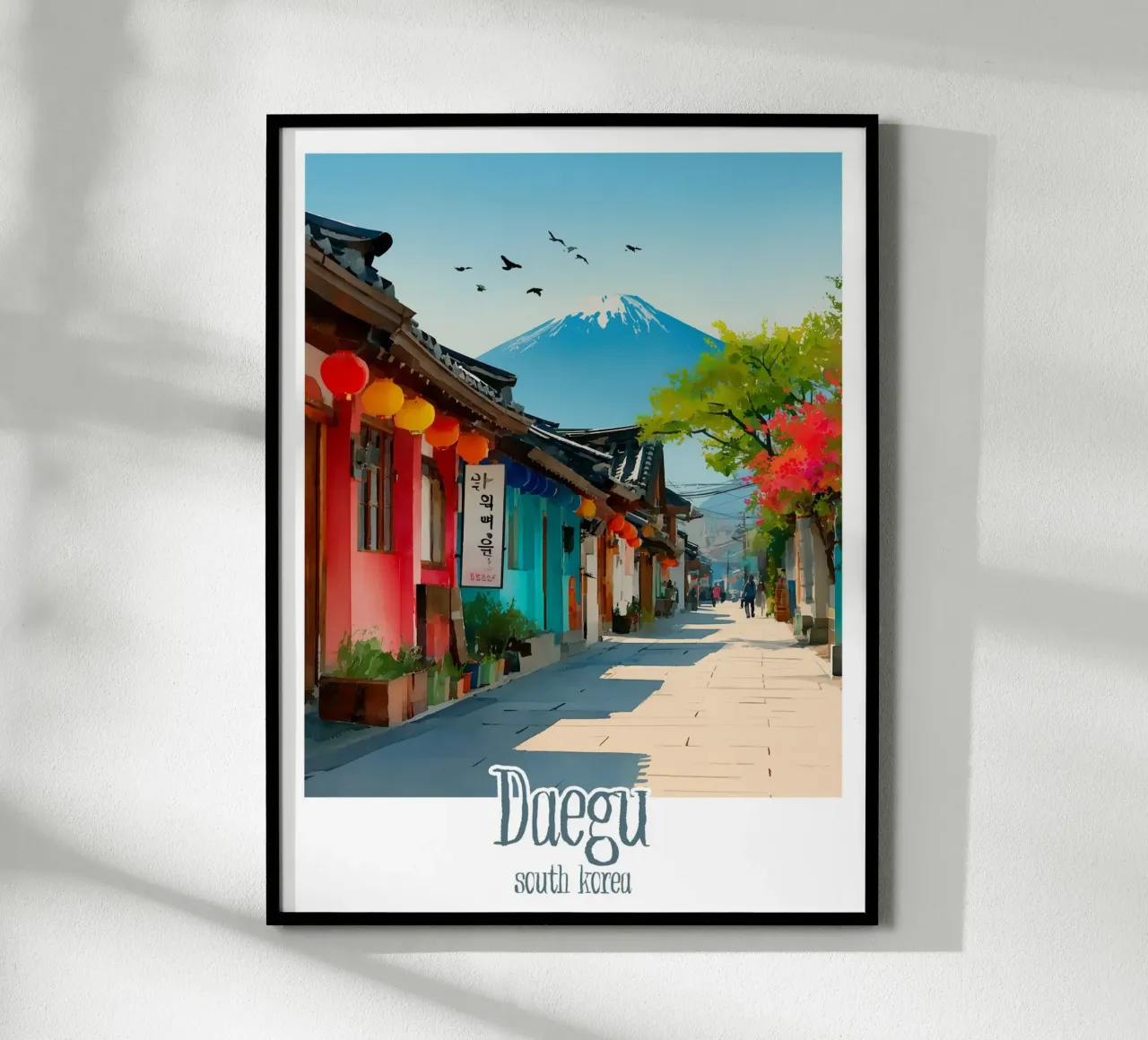 Poster Daegu, Corea del Sud poster da Frame the World