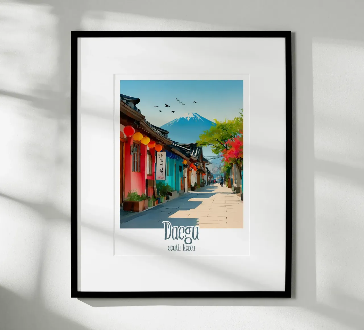 Poster Daegu, Corea del Sud poster da Frame the World