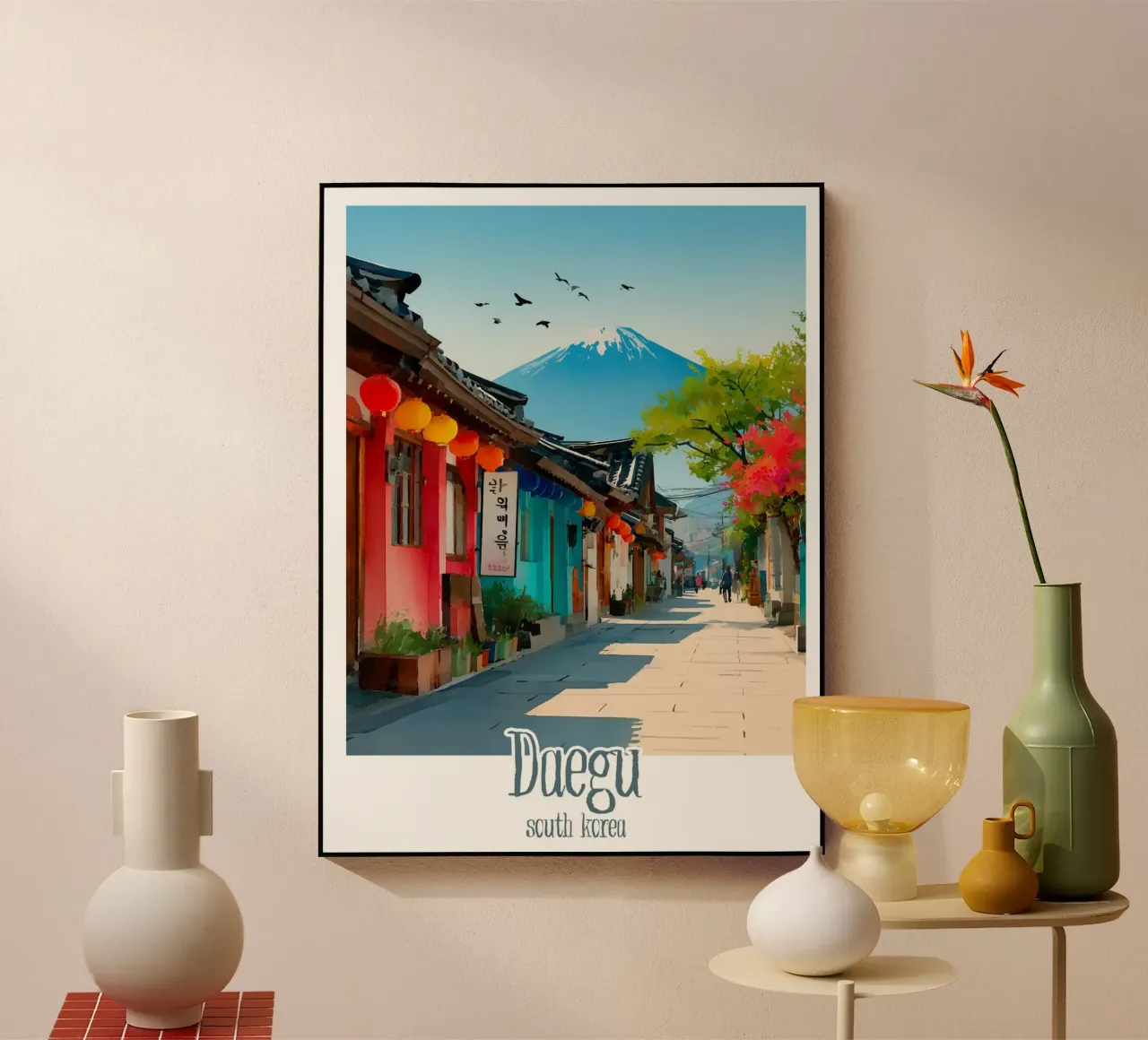 Poster Daegu, Corea del Sud plexiglass da Frame the World