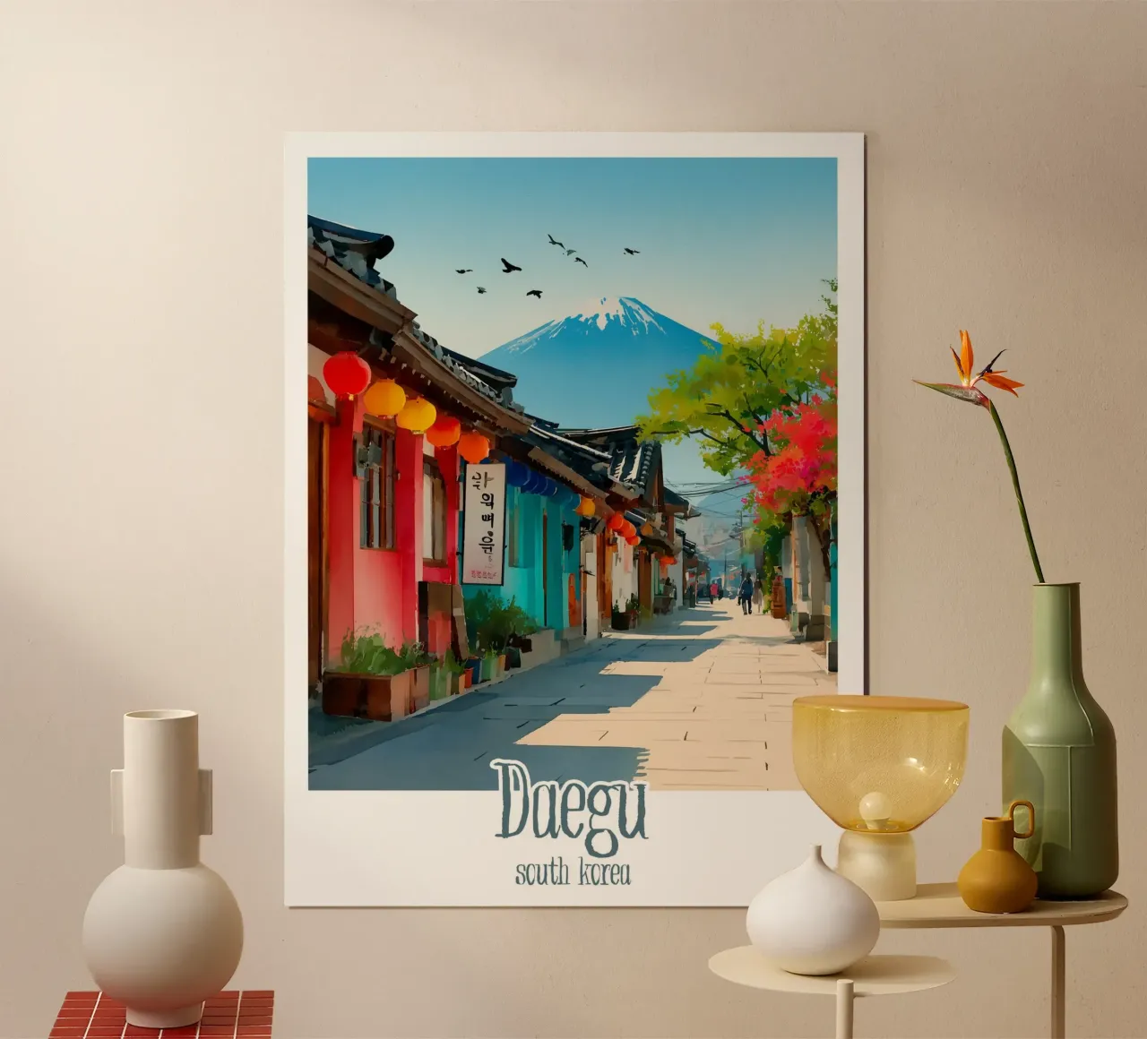 Poster Daegu, Corea del Sud poster da Frame the World