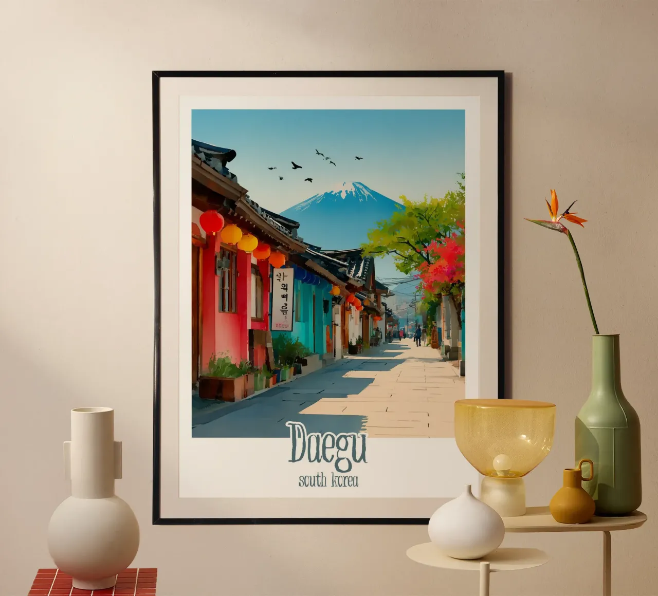 Poster Daegu, Corea del Sud poster da Frame the World