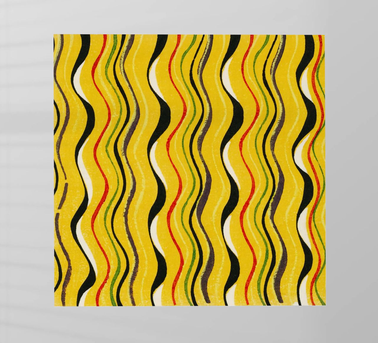 Yellow Wavy Lines pellicola backlit da vintageshop