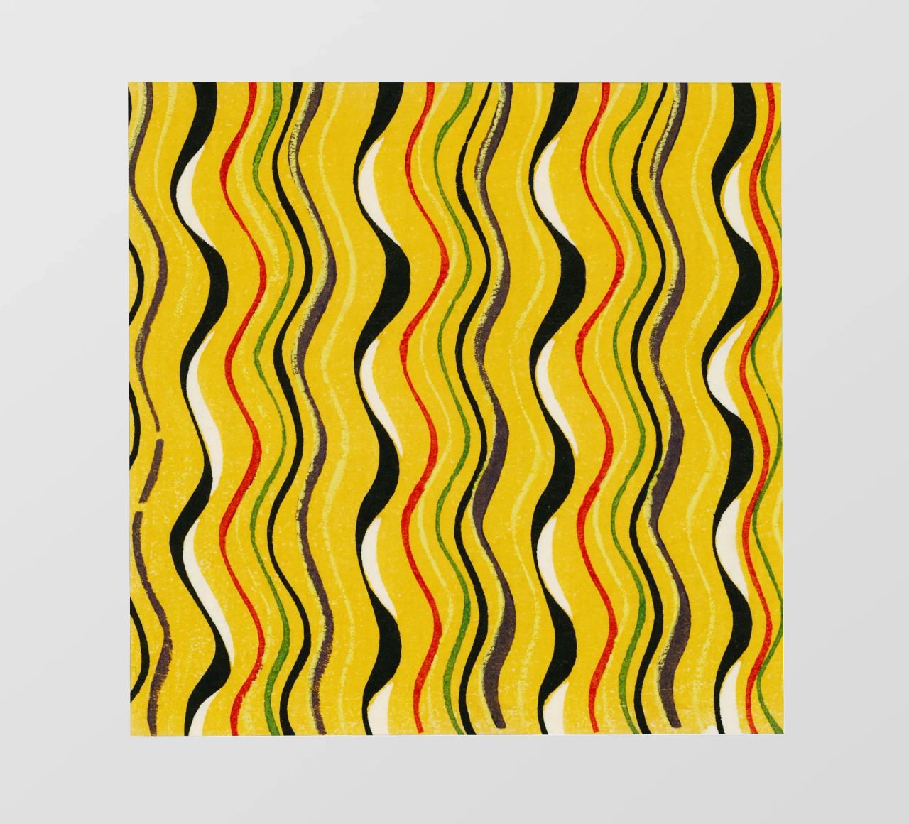 Yellow Wavy Lines pellicola backlit da vintageshop