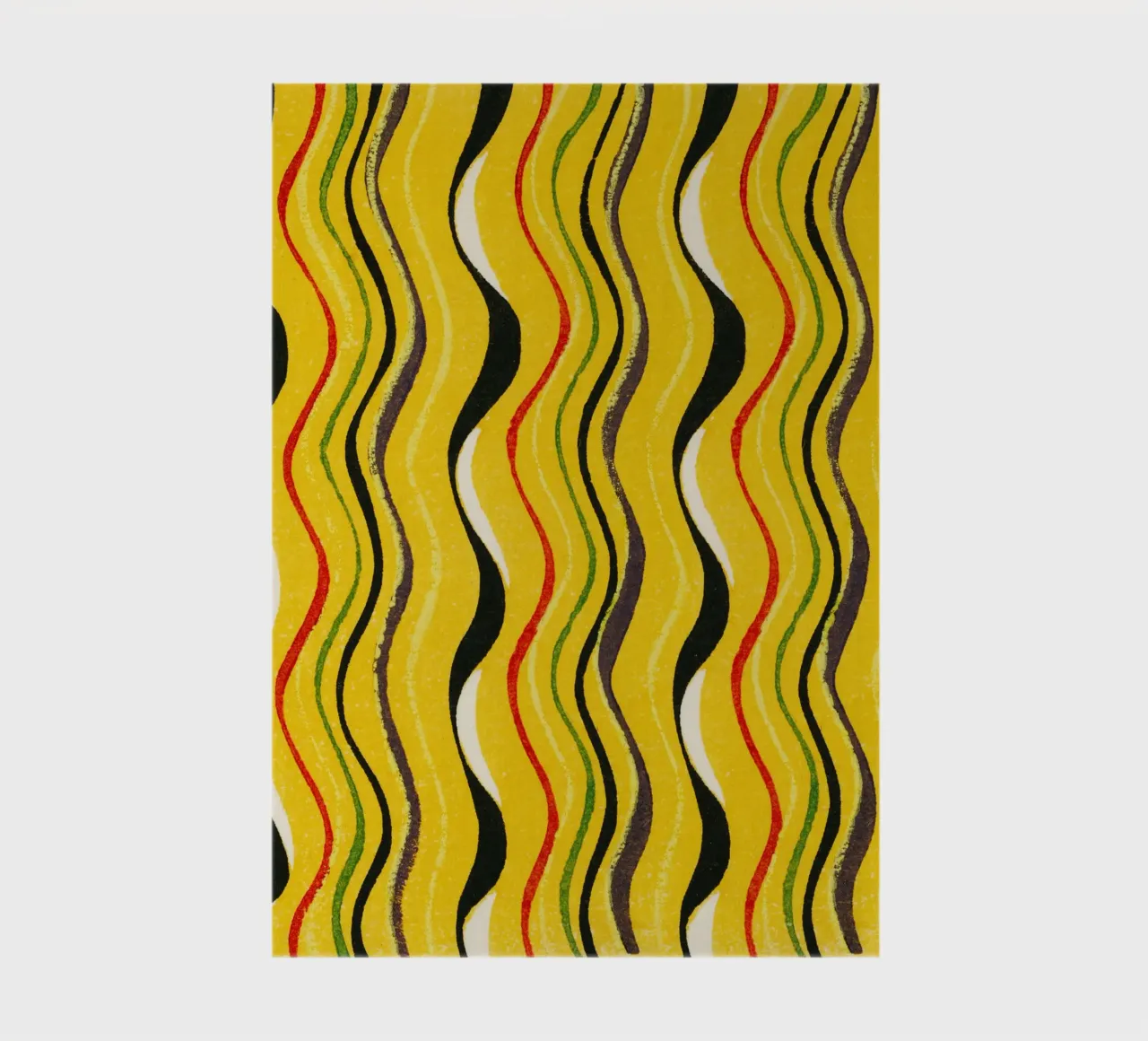 Yellow Wavy Lines notebook by vintageshop