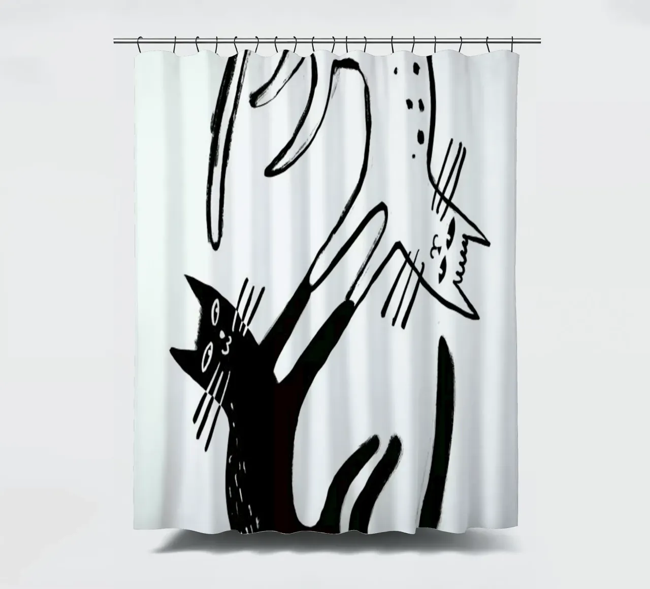Kitten Around tenda da doccia da Graphite