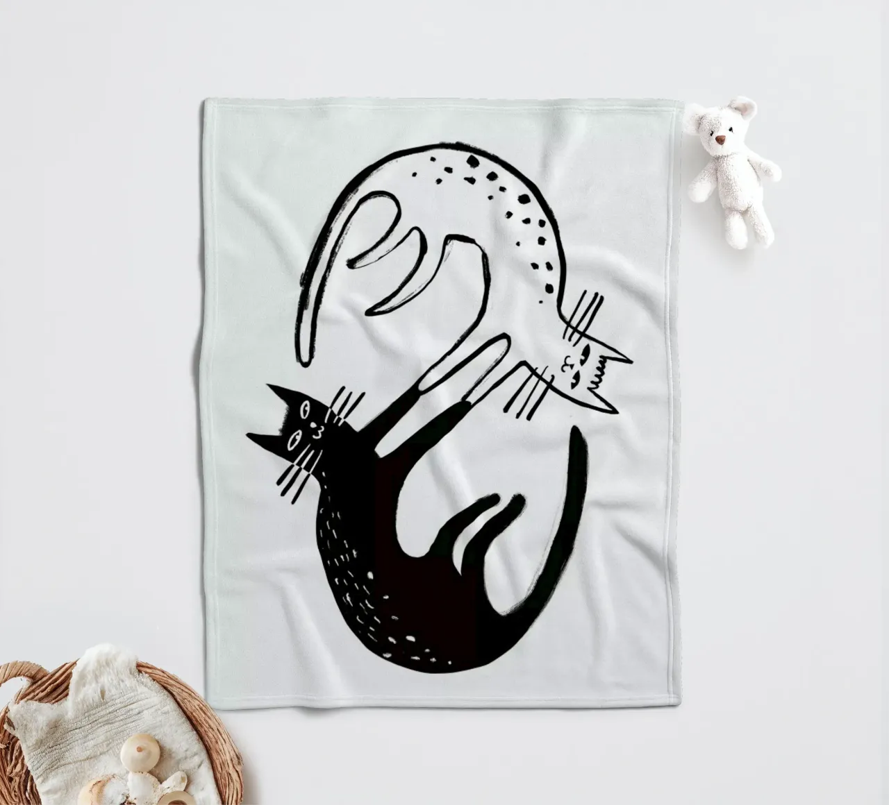 Kitten Around coperta in pile da Graphite