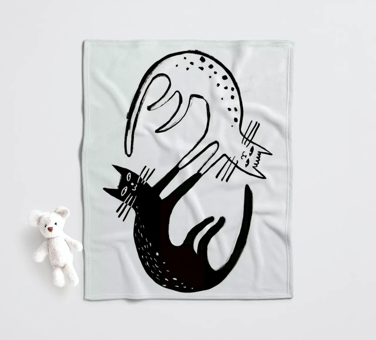Kitten Around coperta in pile da Graphite